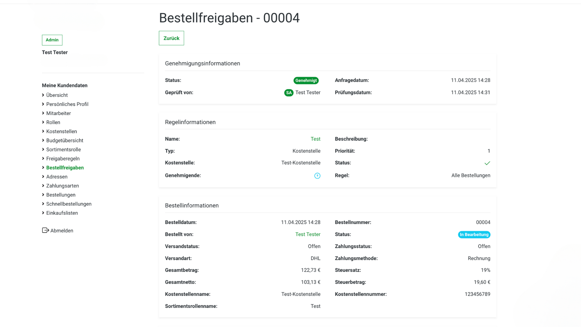 bestellgenehmigungen