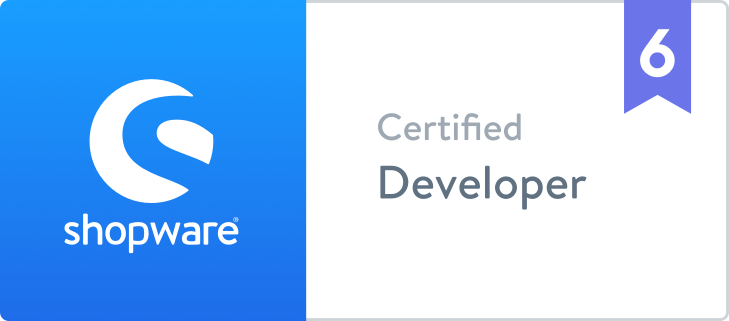 Shopware 6 Certified Developer | AGIQON Shopware Agentur