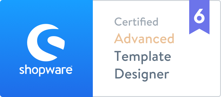 Shopware 6 Certified Advanced Template Designer | AGIQON Shopware Agentur